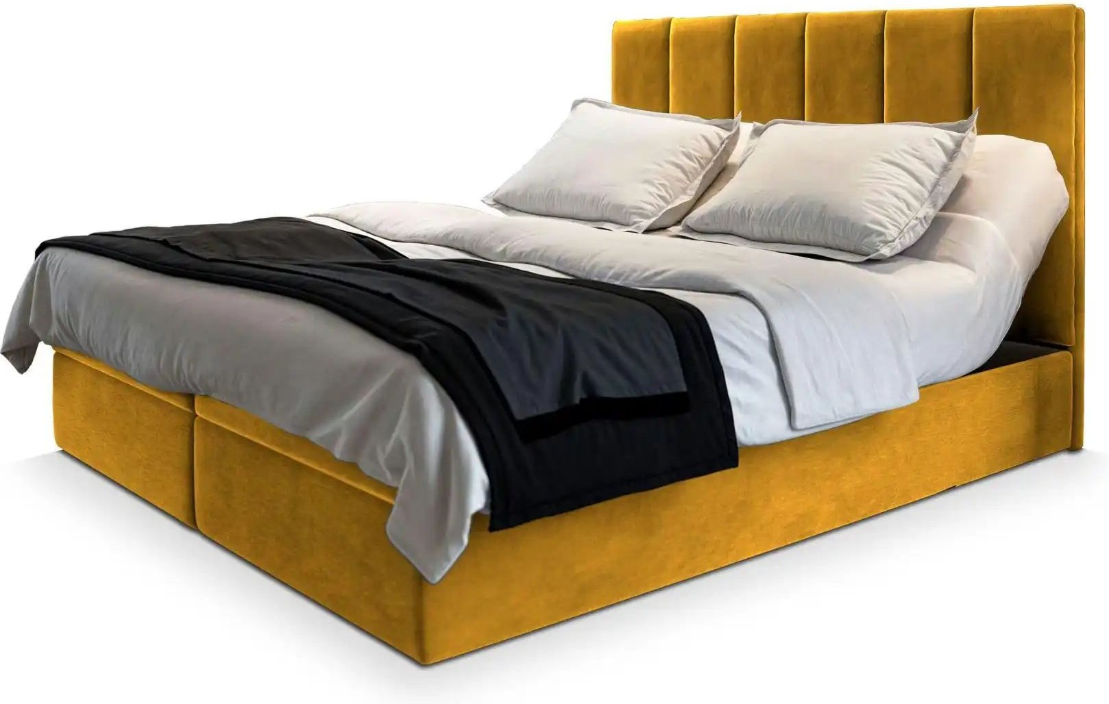 MASSENO Boxbett mit Bettkasten Barino ¦ gelb ¦ Maße (cm): B: 180 H: 98 Betten > Polsterbetten - Höffner