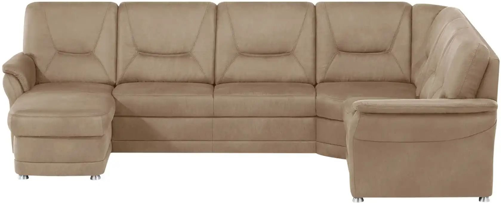 Thumbnail - meinSofa Wohnlandschaft aus Mikrofaser Edda ¦ beige ¦ Maße (cm): B: 309 H: 96 T: 227.0 Polstermöbel > Sofas > Wohnlandsc...