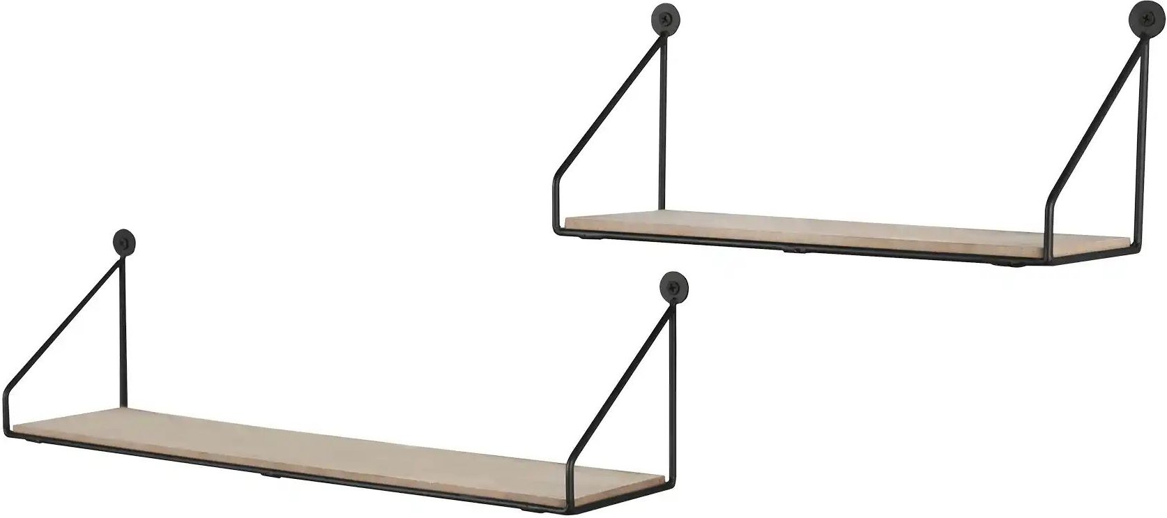 Thumbnail - Wandregal 2er Set Mileto ¦ holzfarben ¦ Maße (cm): B: 45 H: 13 T: 10.0 Regale > Regalsets - Höffner