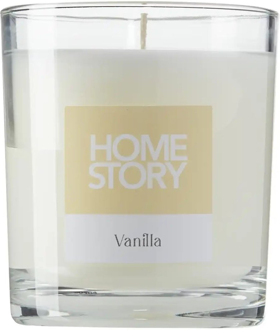 HOME STORY Duftkerze im Glas "Vanilla"   ¦ creme ¦ Wachs,Glas ¦ Maße (cm): H: 8  Ø: 7 Accessoires > Kerzen & Kerzenständ...
