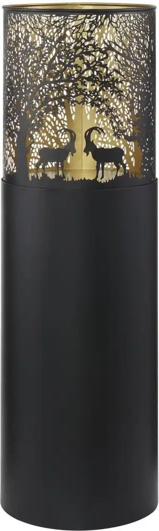 HOME STORY Windlicht ¦ schwarz ¦ Eisen ¦ Maße (cm): H: 70 Ø: 22 Weihnachten - Höffner