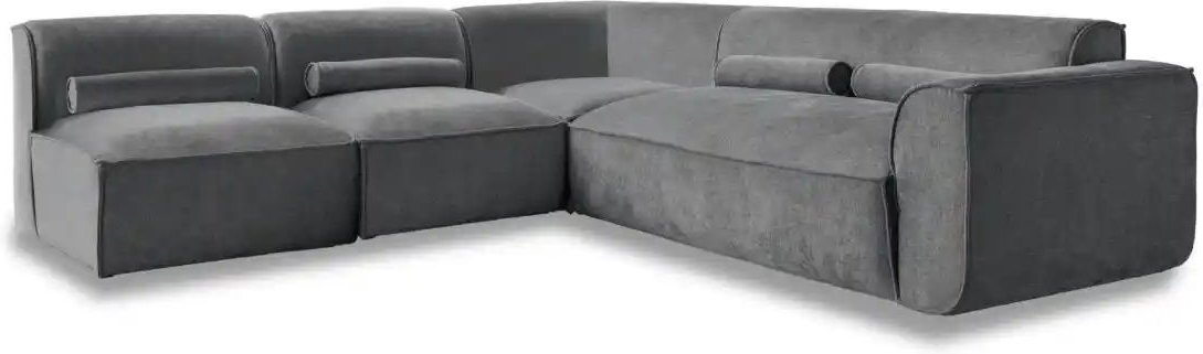 Miuform Wohnlandschaft modular Flex Felix ¦ grau ¦ Maße (cm): B: 265 H: 70 Polstermöbel > Sofas > Ecksofas - Höffner