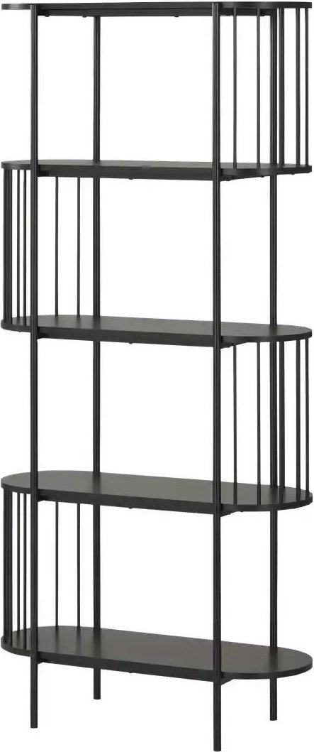 Regal Hella ¦ schwarz ¦ Maße (cm): B: 80 H: 172 T: 34.0 Regale > Bücherregale - Höffner