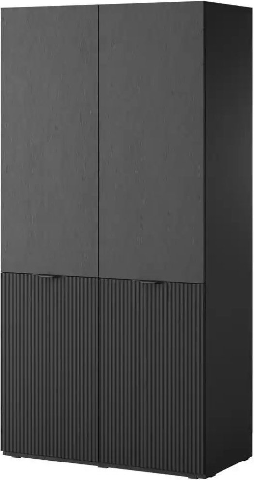 Drehtürenschrank 101 cm breit Sandbox ¦ schwarz ¦ Maße (cm): B: 101 H: 200 Schränke > Kleiderschränke > Drehtürenschränk...