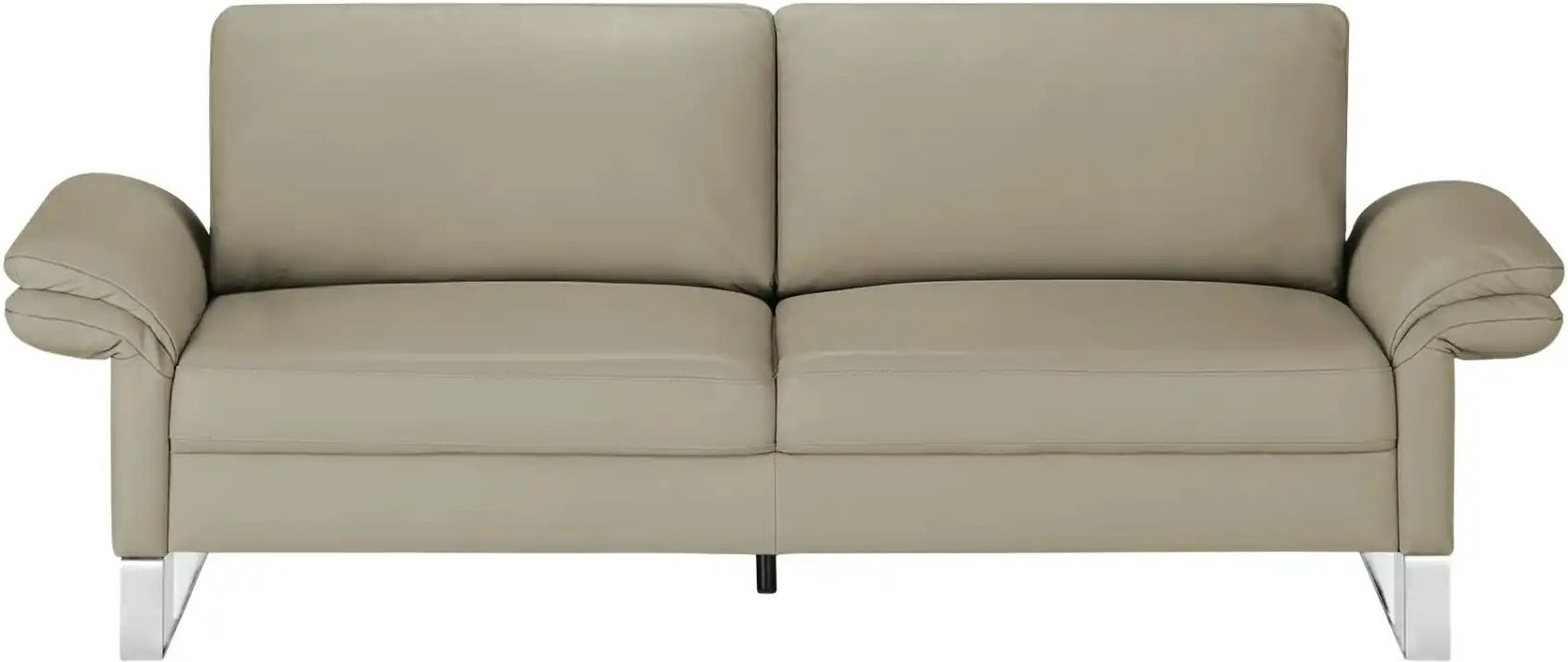 Max Schelling Einzelsofa aus Echtleder Maximum ¦ grau ¦ Maße (cm): B: 234 H: 86 T: 97.0 Polstermöbel > Sofas > 3-Sitzer ...