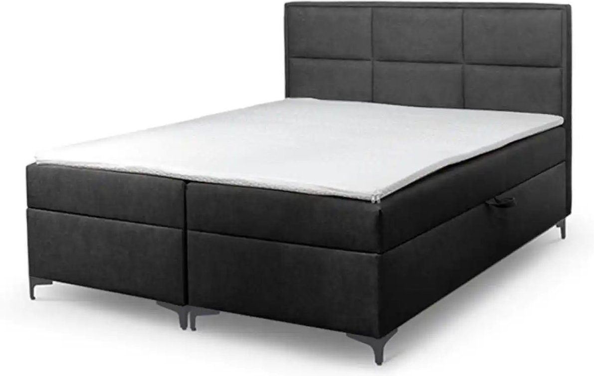 Boxbett mit Bettkasten Vaduz ¦ schwarz ¦ Maße (cm): B: 180 H: 110 Betten > Komfortbetten - Höffner