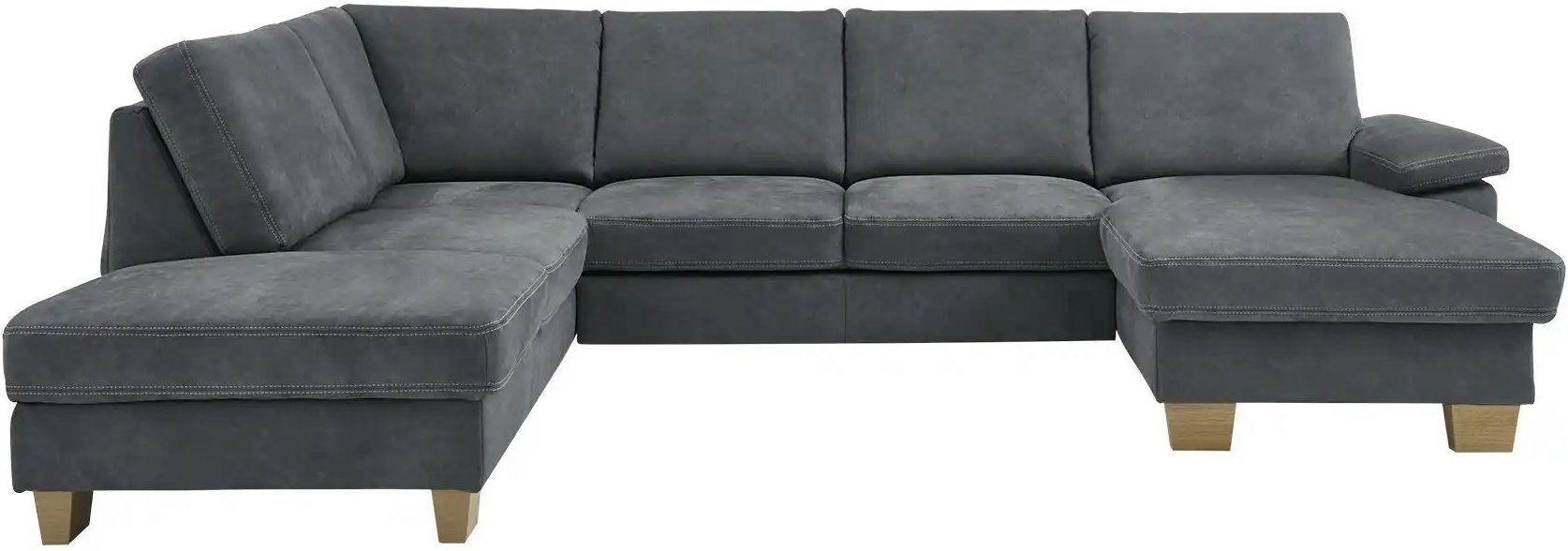 meinSofa Wohnlandschaft Samu ¦ grau ¦ Maße (cm): B: 316 H: 90 T: 235.0 Polstermöbel > Sofas > Wohnlandschaften - Höffne...
