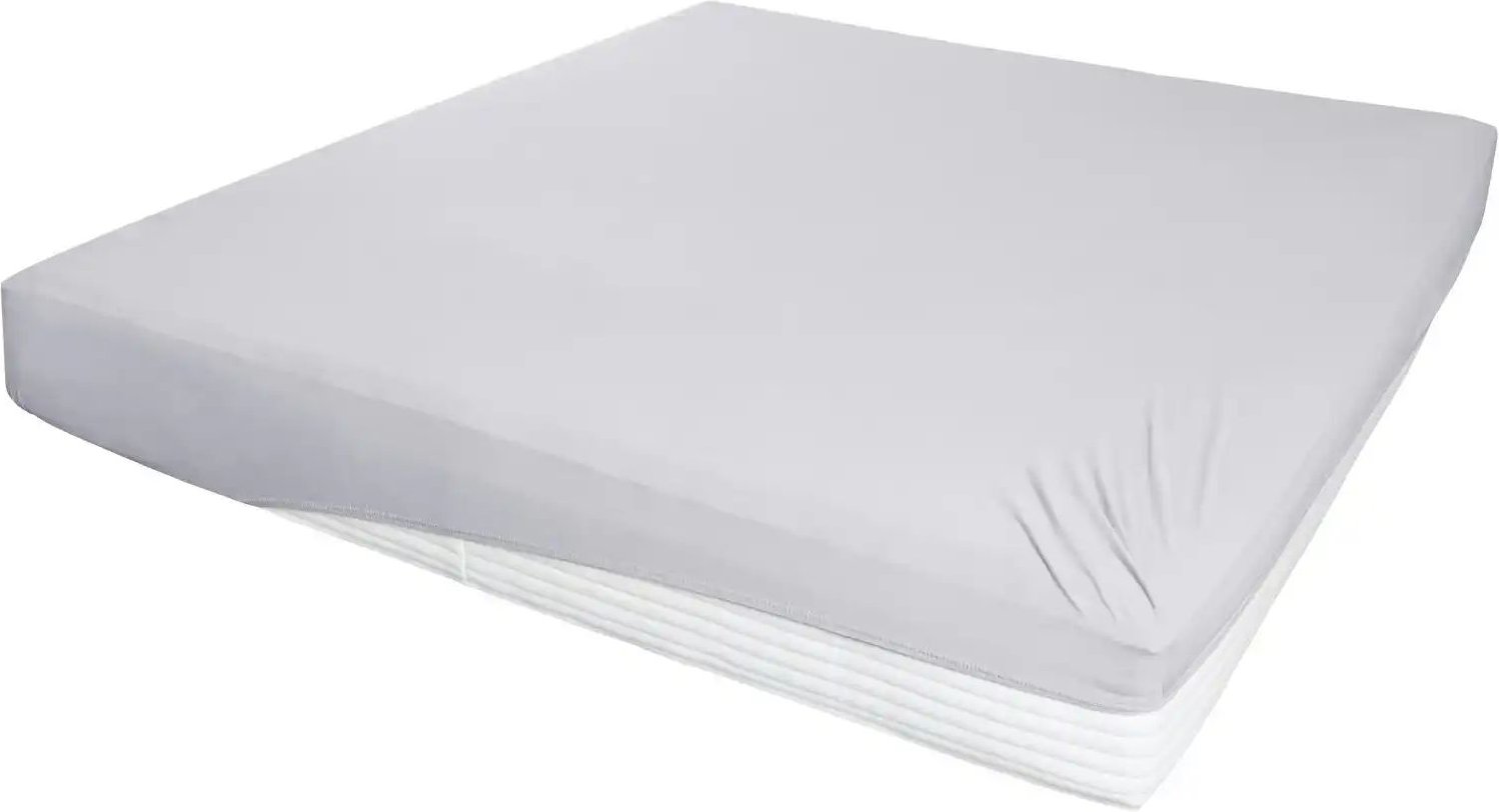 como Jersey-Elasthan Boxspringbetttuch ¦ grau ¦ Maße (cm): B: 100 H: 26 Bettwaren > Bettlaken - Höffner
