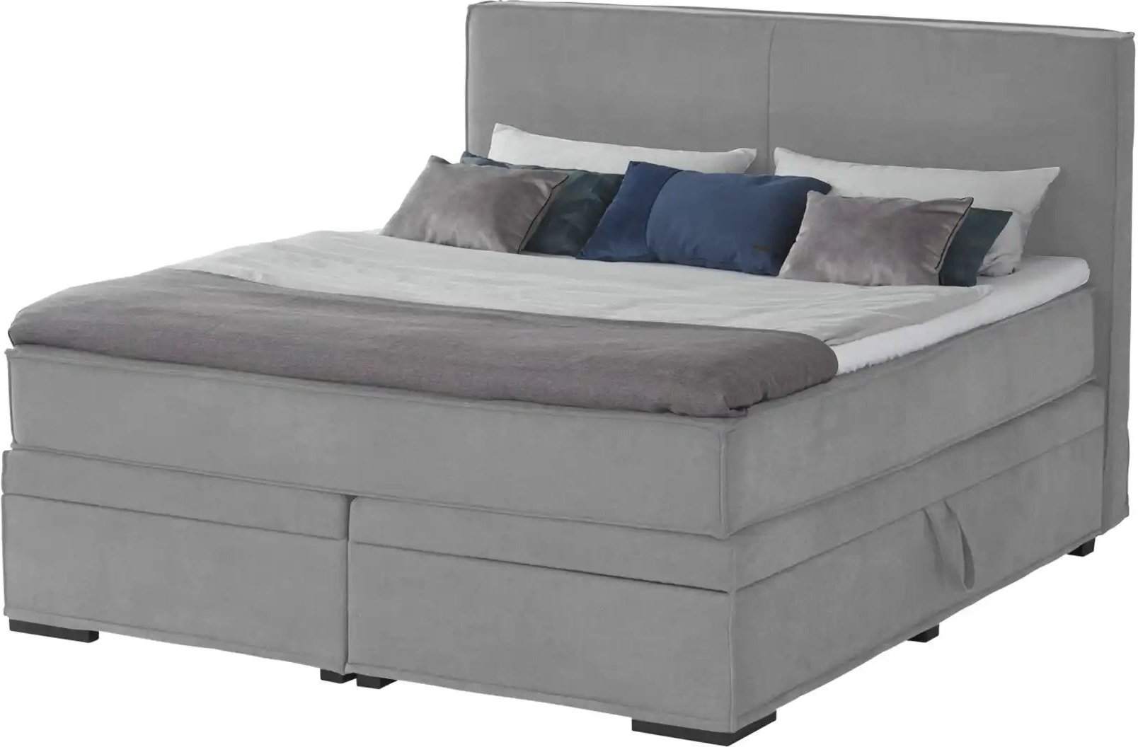 Boxi Boxspringbett mit Bettkasten Boxi Urban ¦ grau ¦ Maße (cm): B: 180 H: 125 Betten > Boxspringbetten - Höffner