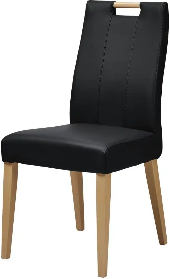 Woodford Esszimmerstuhl mit Griff Vivien ¦ schwarz ¦ Maße (cm): B: 47 H: 96 T: 59.0 Stühle > Küchenstühle > Polster Küch...