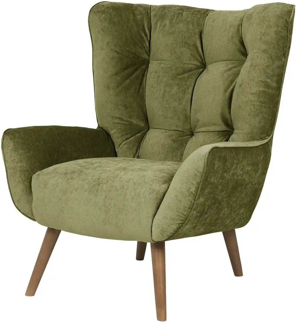 SOHO Polstersessel  Jolyn ¦ grün ¦ Maße (cm): B: 87 H: 100 T: 86.0 Polstermöbel > Sessel > Ohrensessel - Höffner
