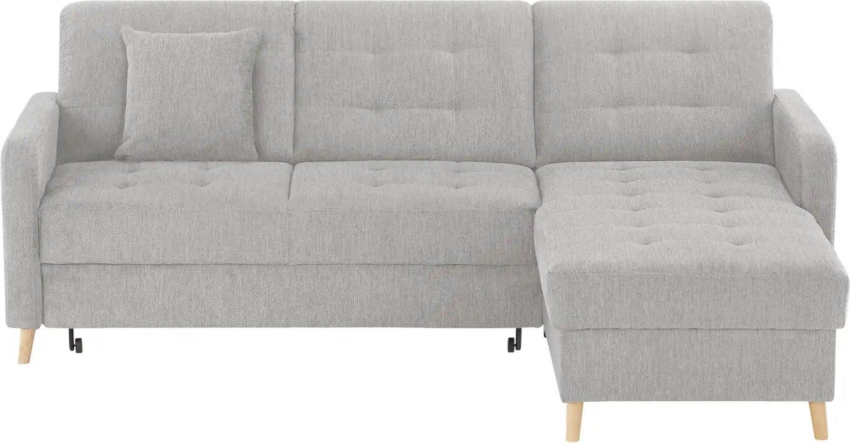 Thumbnail - Ecksofa mit Schlaffunktion Venus ¦ grau ¦ Maße (cm): B: 222 H: 87 T: 162.0 Polstermöbel > Sofas > Ecksofas - Höffner