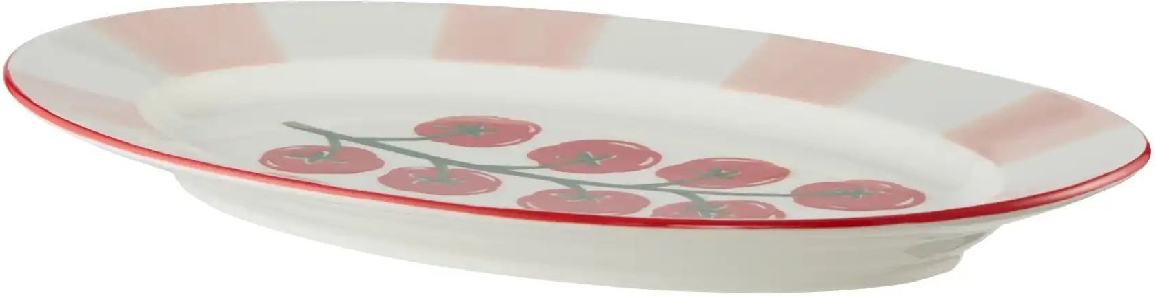 Servierplatte Tomate ¦ rot ¦ Porzellan ¦ Maße (cm): B: 30,3 H: 3 T: 20.2 Geschirr > Einzelgeschirrteile - Höffner