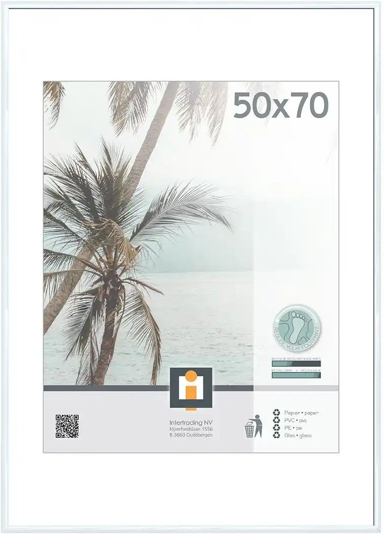 Kunststoffrahmen  Kyoto ¦ weiß ¦ Kunststoff ¦ Maße (cm): B: 51 H: 71 T: 1.8 Accessoires > Bilderrahmen - Höffner