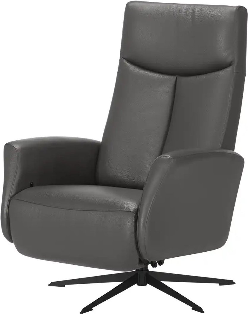 Nils Olsen Relaxsessel aus Echtleder Titus ¦ grau ¦ Maße (cm): B: 73 H: 105 T: 82.0 Polstermöbel > Sessel > Relaxsessel ...