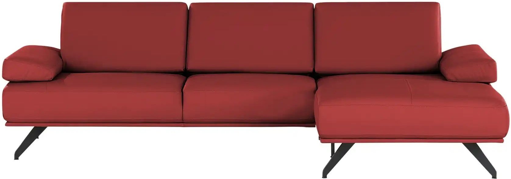 SOHO Ecksofa  Gemma ¦ rot ¦ Maße (cm): B: 282 H: 84 T: 166.0 Polstermöbel > Sofas > 3-Sitzer - Höffner