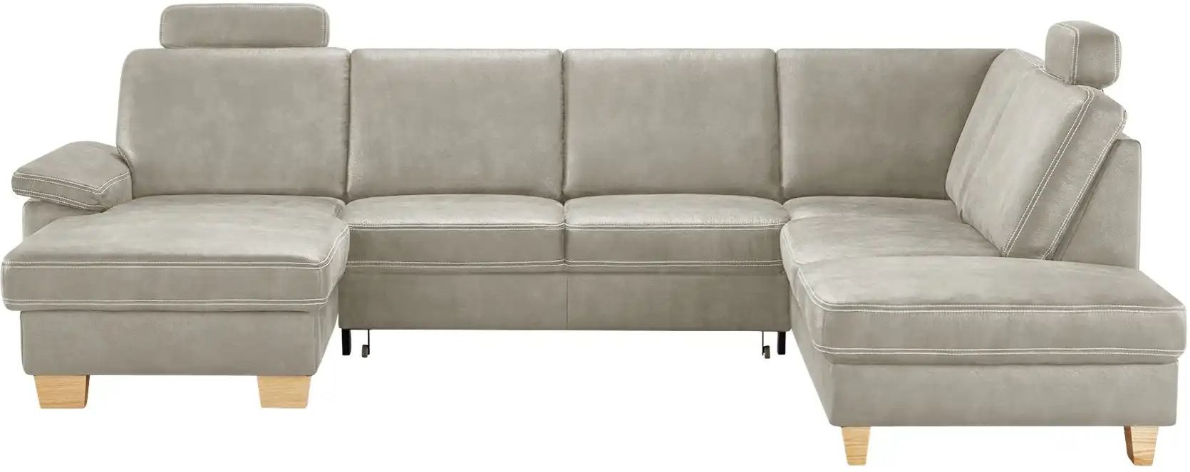 Thumbnail - meinSofa Wohnlandschaft Kunstleder Samu ¦ grau ¦ Maße (cm): B: 316 H: 90 T: 235.0 Polstermöbel > Sofas > Schlafsofas - H...