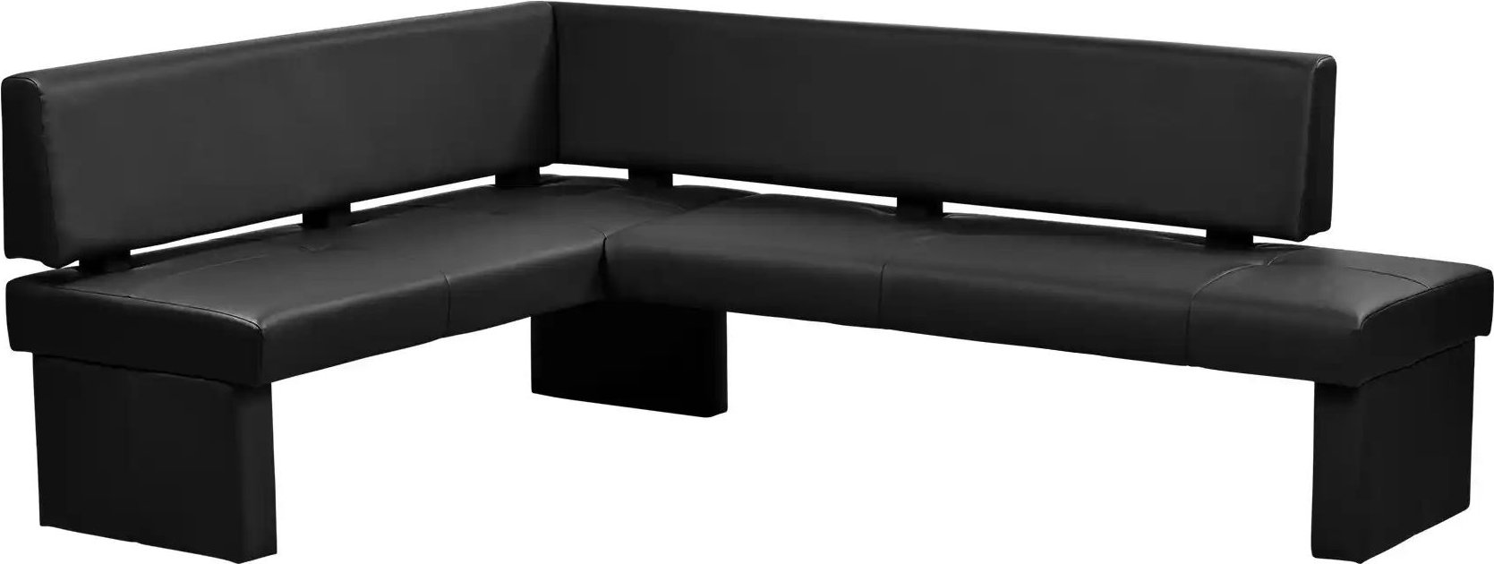 Woodford Eckbank Kunstleder Seta ¦ schwarz ¦ Maße (cm): H: 86 Bänke > Eckbänke - Höffner