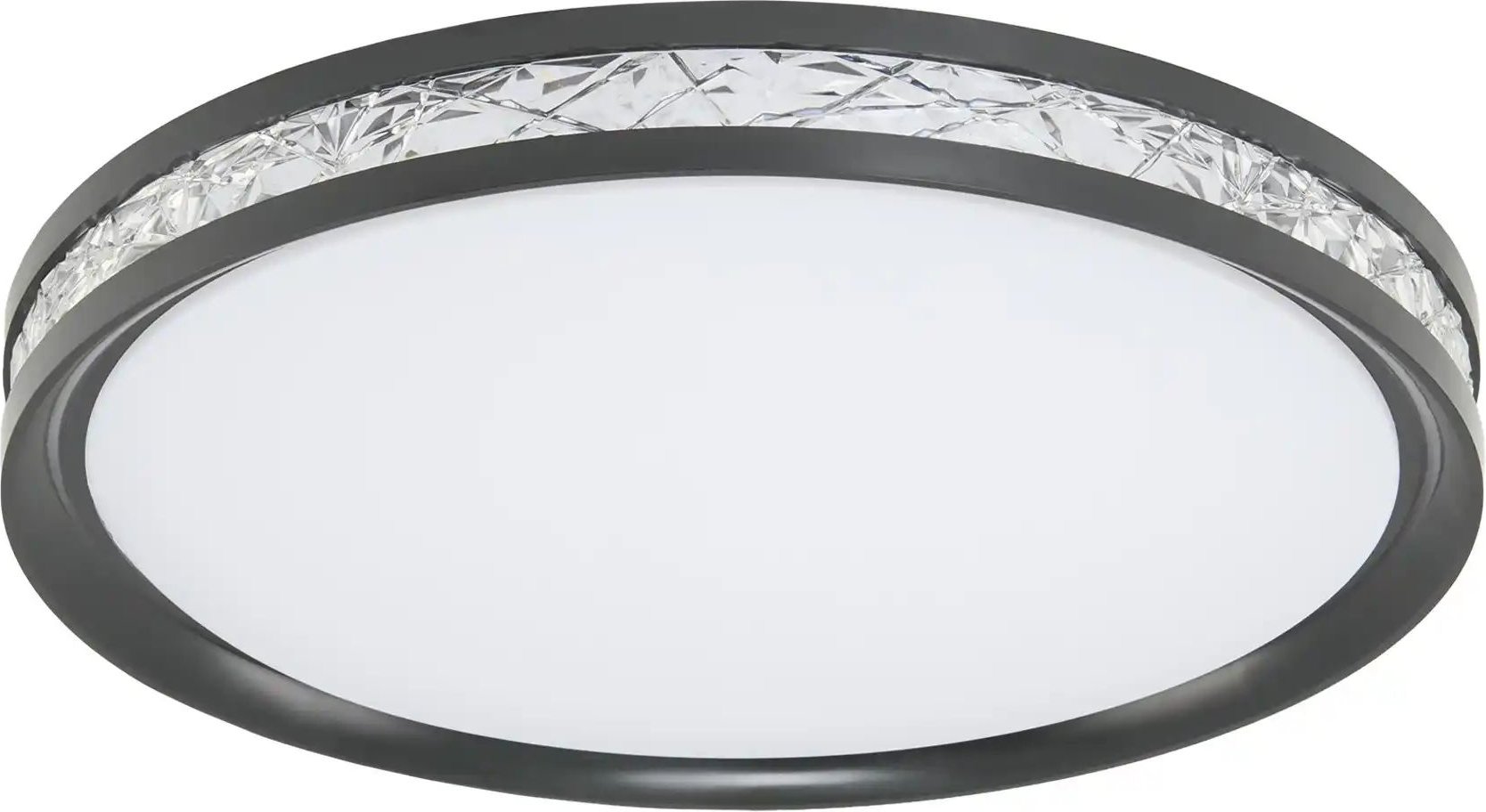 KHG Deckenleuchte ¦ schwarz ¦ Maße (cm): H: 7,5 Ø: 49.5 Lampen & Leuchten > Deckenleuchten - Höffner