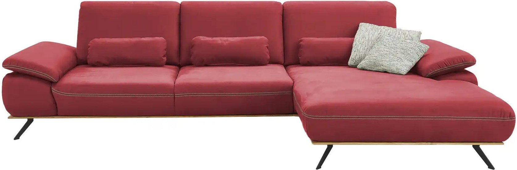 meinSofa Ecksofa Fiona ¦ rot ¦ Maße (cm): B: 322 H: 89 T: 187.0 Polstermöbel > Sofas > Ecksofas - Höffner