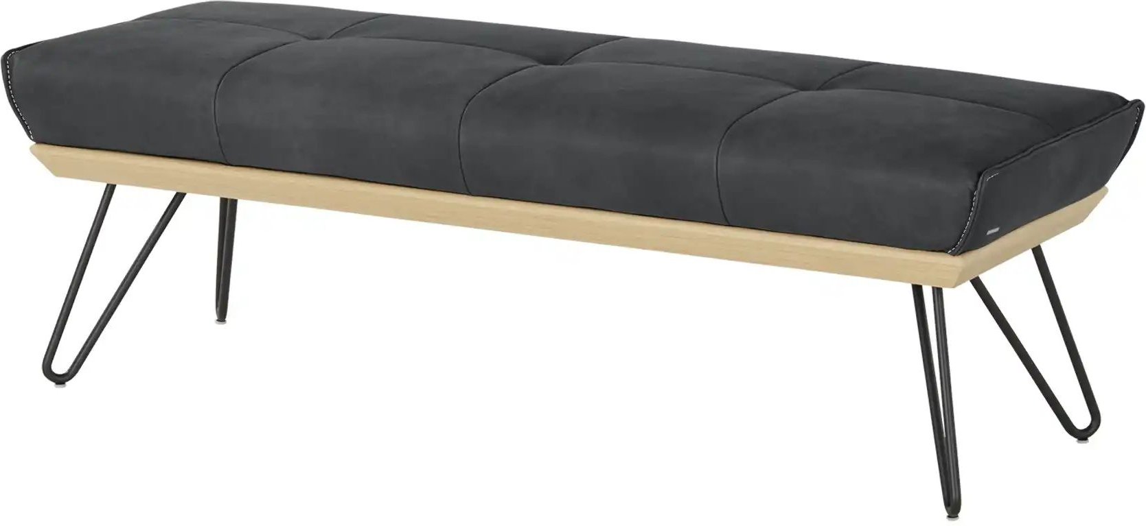 KOINOR Hockerbank Leder Dining System 4 ¦ grau ¦ Maße (cm): B: 150 H: 49 T: 54.0 Bänke > Einzelbänke - Höffner