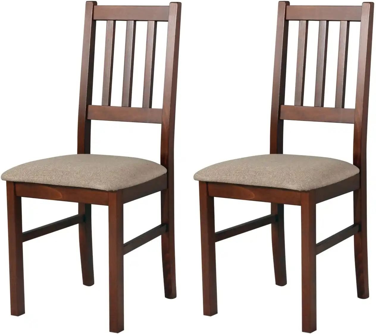 Esszimmerstuhl 2er-Set ¦ braun ¦ Maße (cm): B: 43 H: 94 Stühle > Küchenstühle > Polster Küchenstühle - Höffner