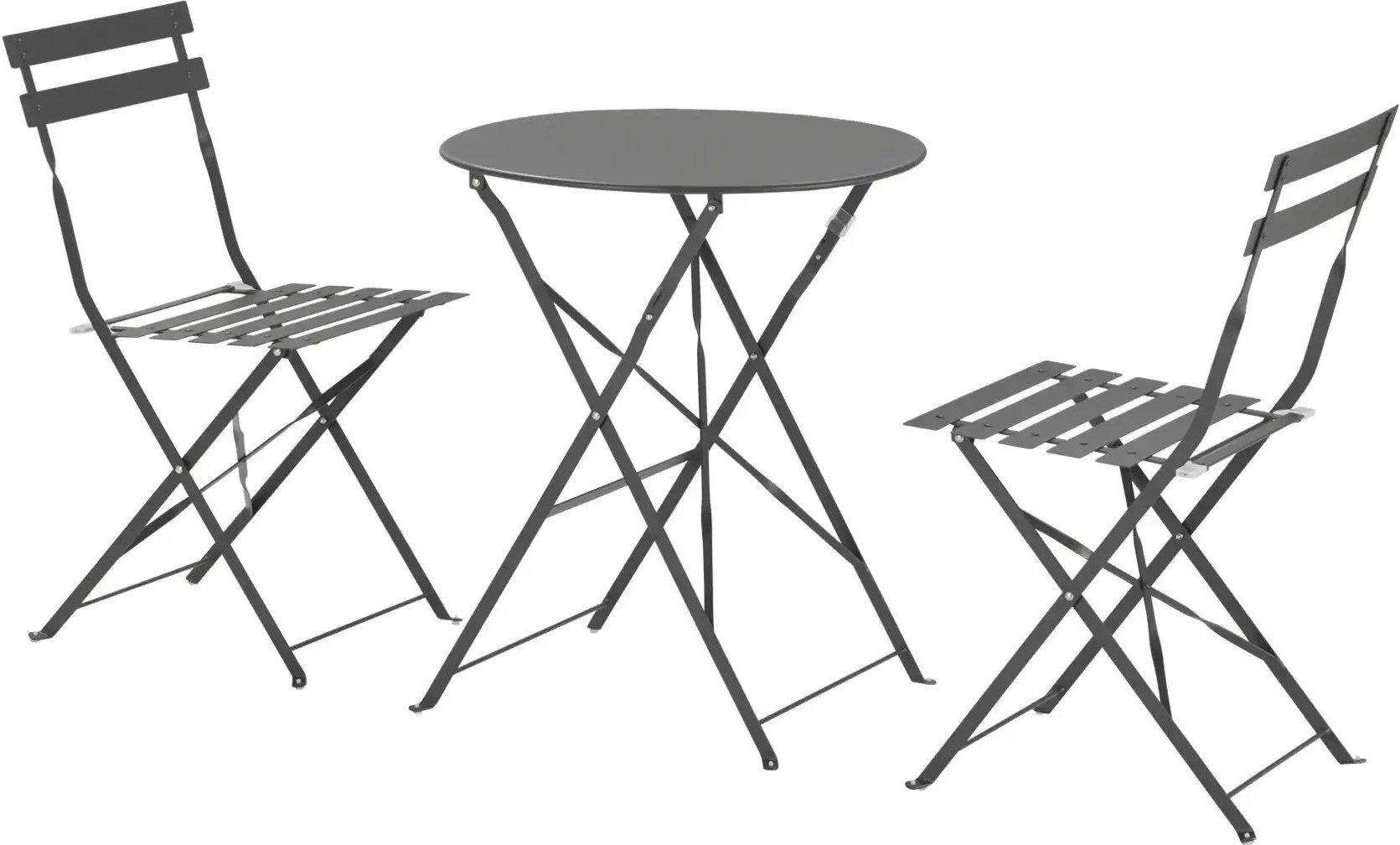 Balkon-Set Tallinn ¦ grau Garten > Gartenmöbel > Gartenmöbelsets - Höffner