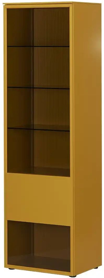 SCHÖNER WOHNEN Kollektion Vitrine Amaya ¦ gelb ¦ Maße (cm): B: 61 H: 201 T: 45.0 Schränke > Vitrinen - Höffner