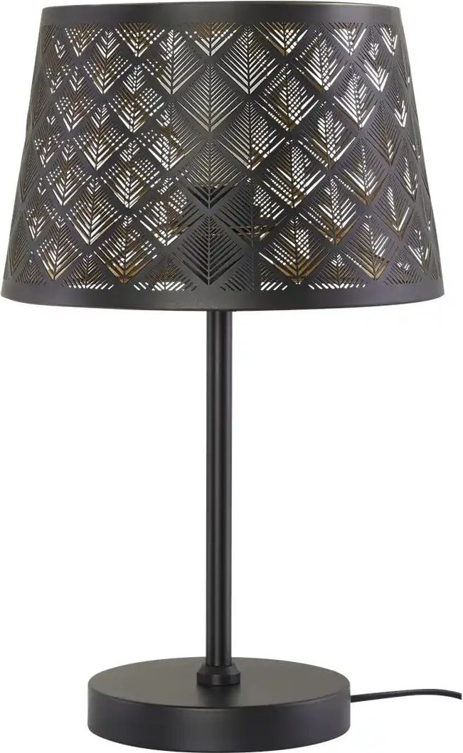 KHG Tischleuchte Grid ¦ schwarz ¦ Maße (cm): H: 40 Ø: 25 Lampen & Leuchten > Tischlampen - Höffner