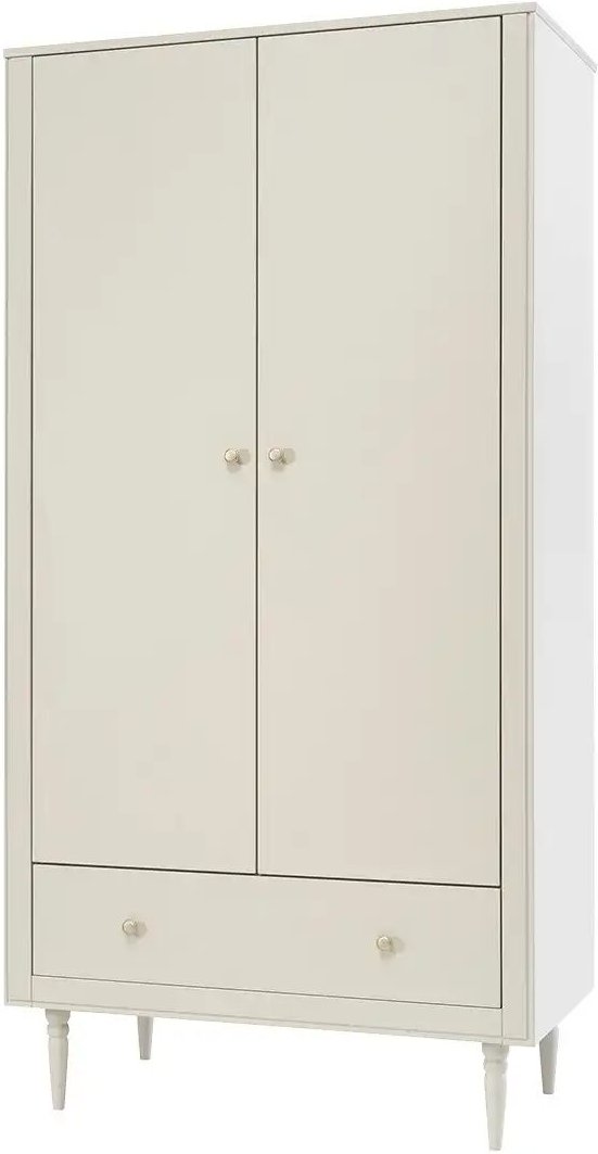 pinio Kleiderschrank Petite ¦ beige ¦ Maße (cm): B: 100,2 H: 197,5 T: 52.4 Baby > Babymöbel > Babykleiderschränke - Höf...