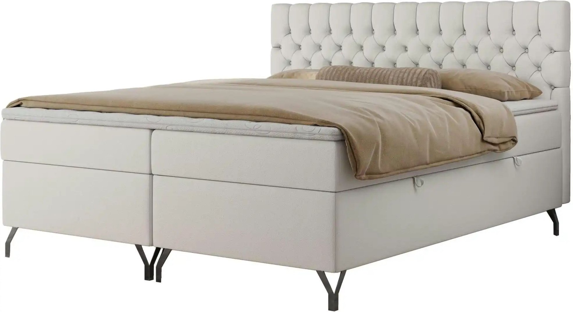 Boxbett mit Bettkasten Grimaldi ¦ weiß ¦ Maße (cm): B: 144 H: 115 Betten > Komfortbetten - Höffner