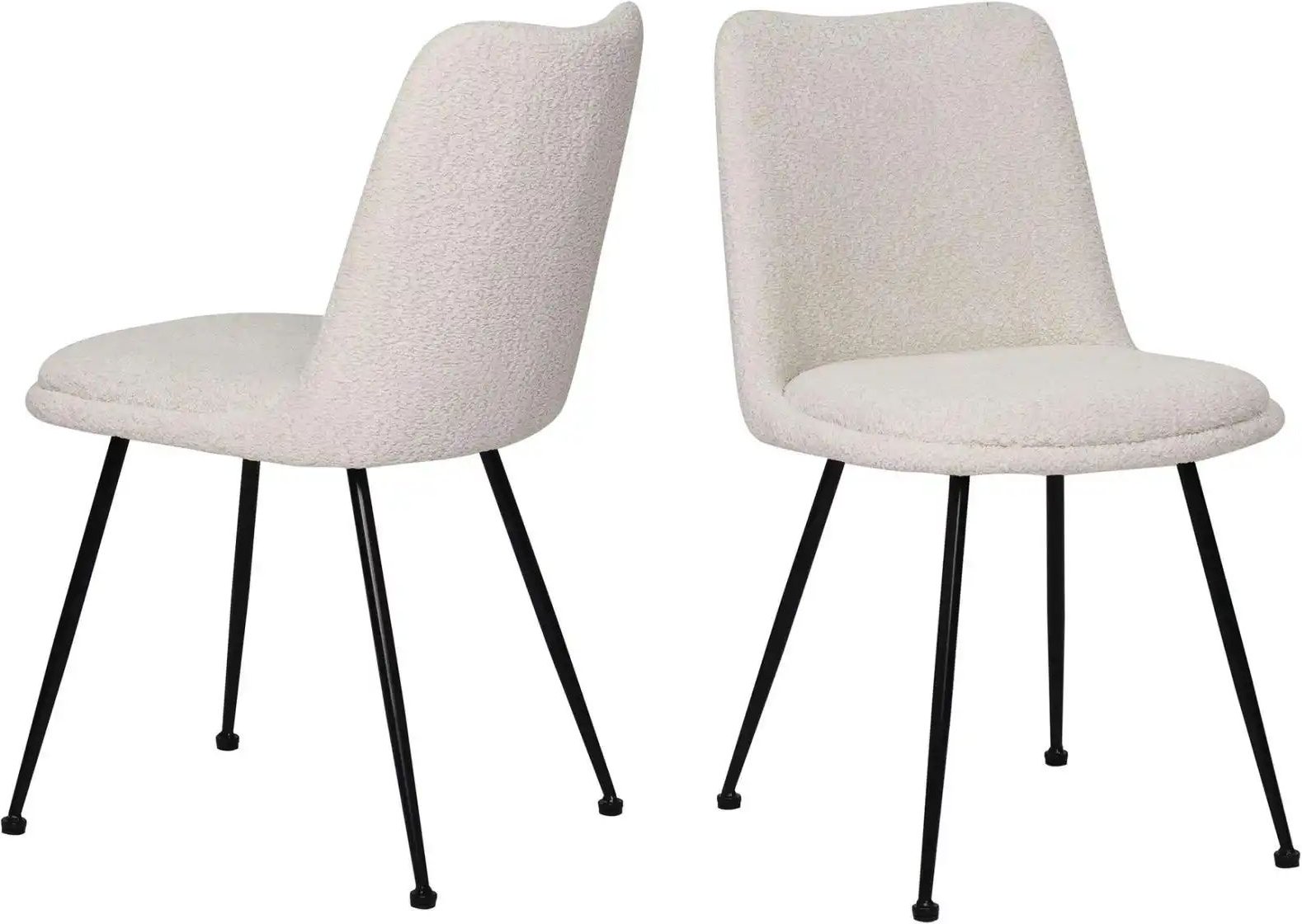 Stuhl 2er-Set ¦ weiß ¦ Maße (cm): B: 58,5 H: 83 Stühle > Polsterstühle - Höffner