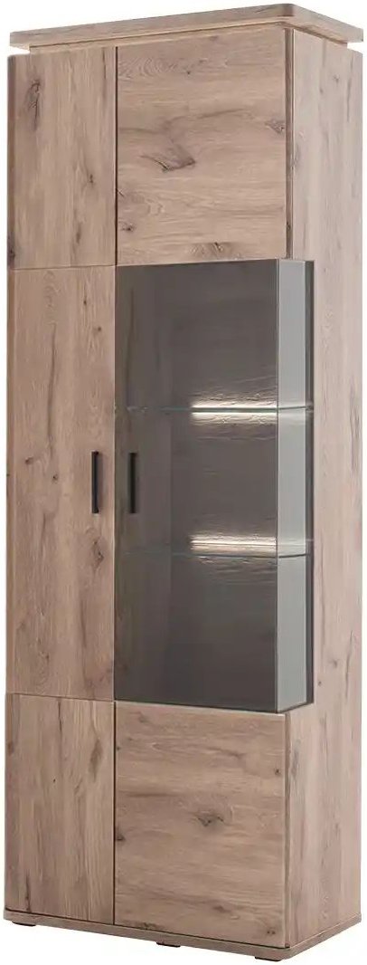 Thumbnail - uno Kombi-Vitrine Kataros ¦ holzfarben ¦ Maße (cm): B: 75 H: 209 T: 38.0 Schränke > Vitrinen - Höffner