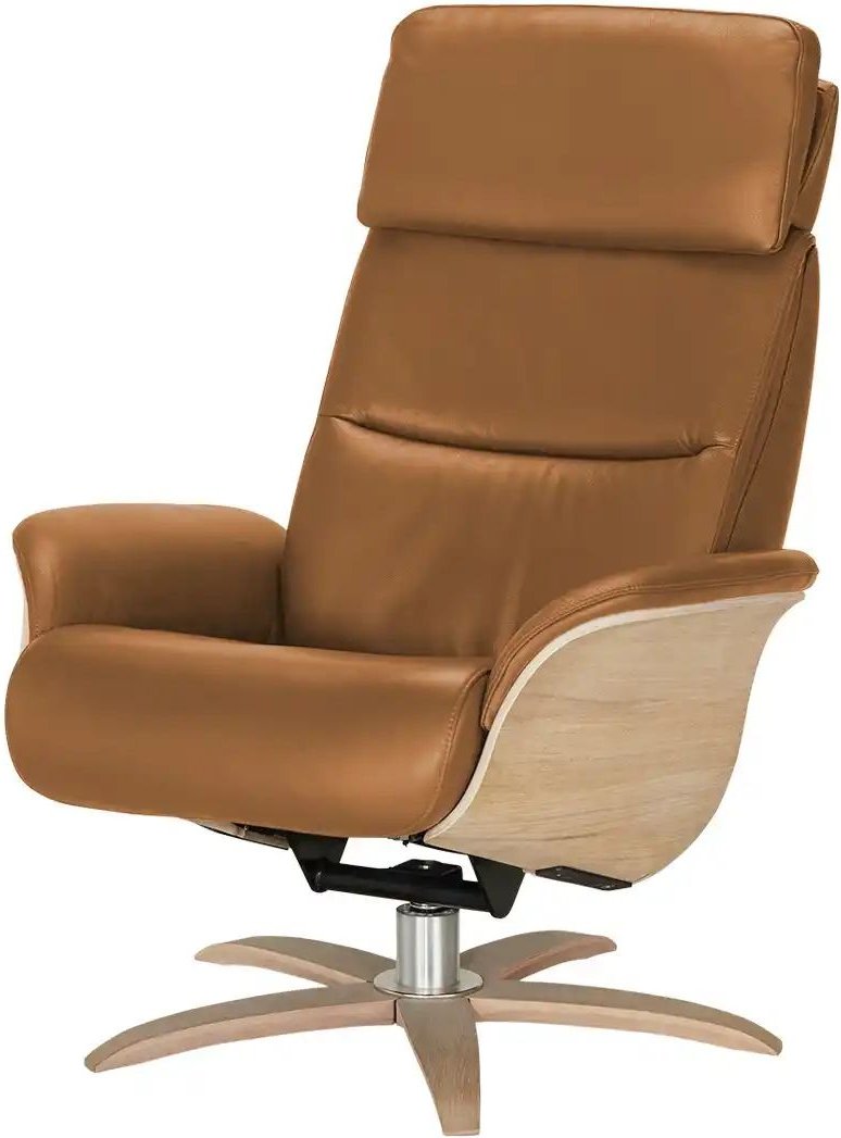 Nils Olsen Relaxsessel Leder mit Relaxfunktion Balance ¦ braun ¦ Maße (cm): B: 80 H: 112 T: 121.0 Polstermöbel > Sessel ...