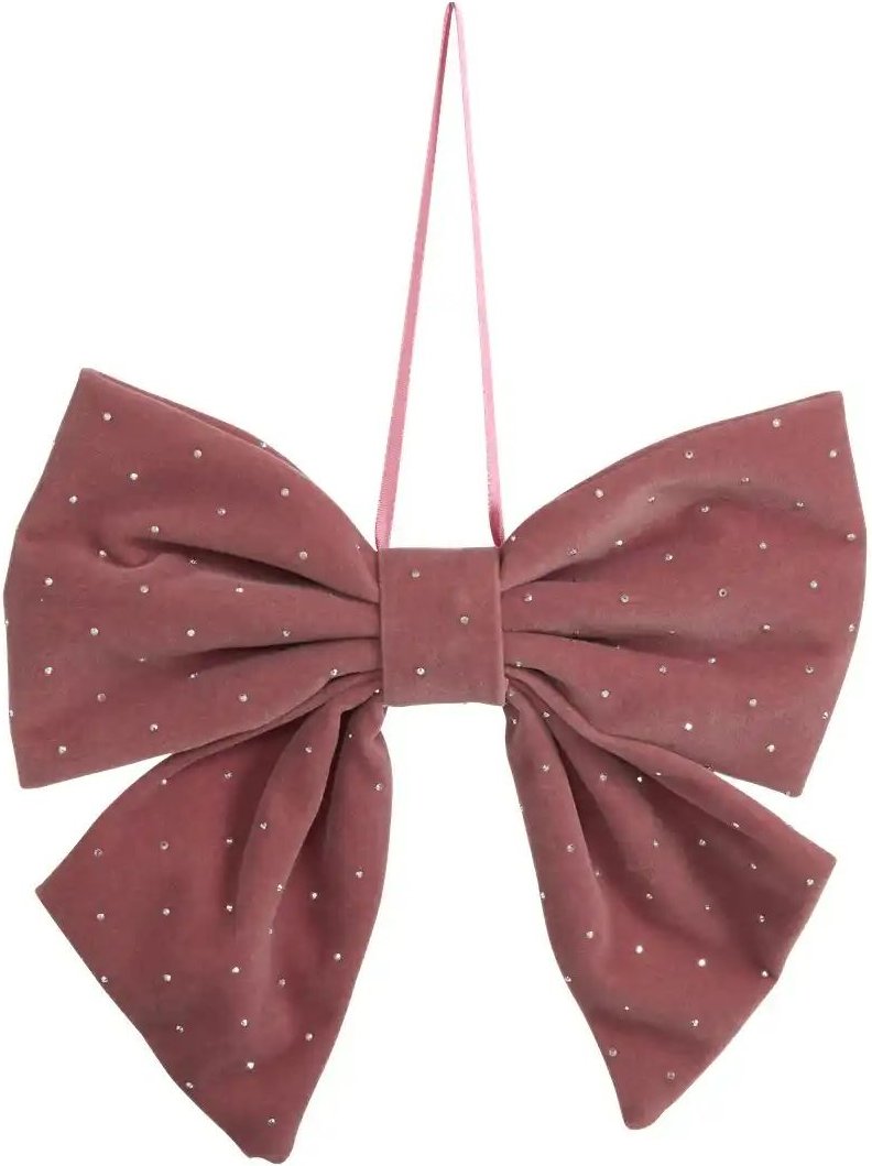 Anhänger Schleife   ¦ rosa/pink ¦ Polyester ¦ Maße (cm): B: 19 H: 20 Weihnachten - Höffner