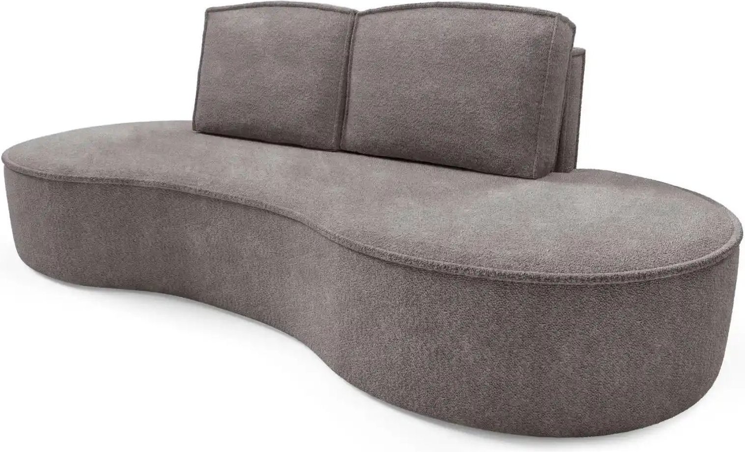 Einzelsofa Flow ¦ grau ¦ Maße (cm): B: 234 H: 88 Polstermöbel > Sofas > 3-Sitzer - Höffner