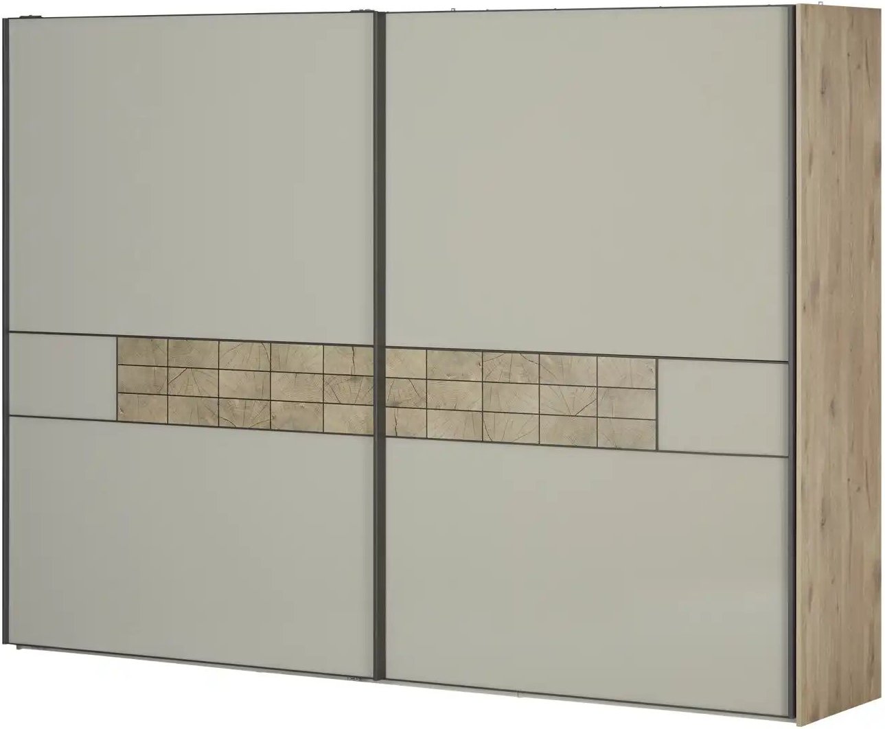 Schwebetürenschrank Treviso ¦ beige ¦ Maße (cm): B: 250 H: 217 T: 67.0 Schränke > Kleiderschränke > Schwebetürenschränk...