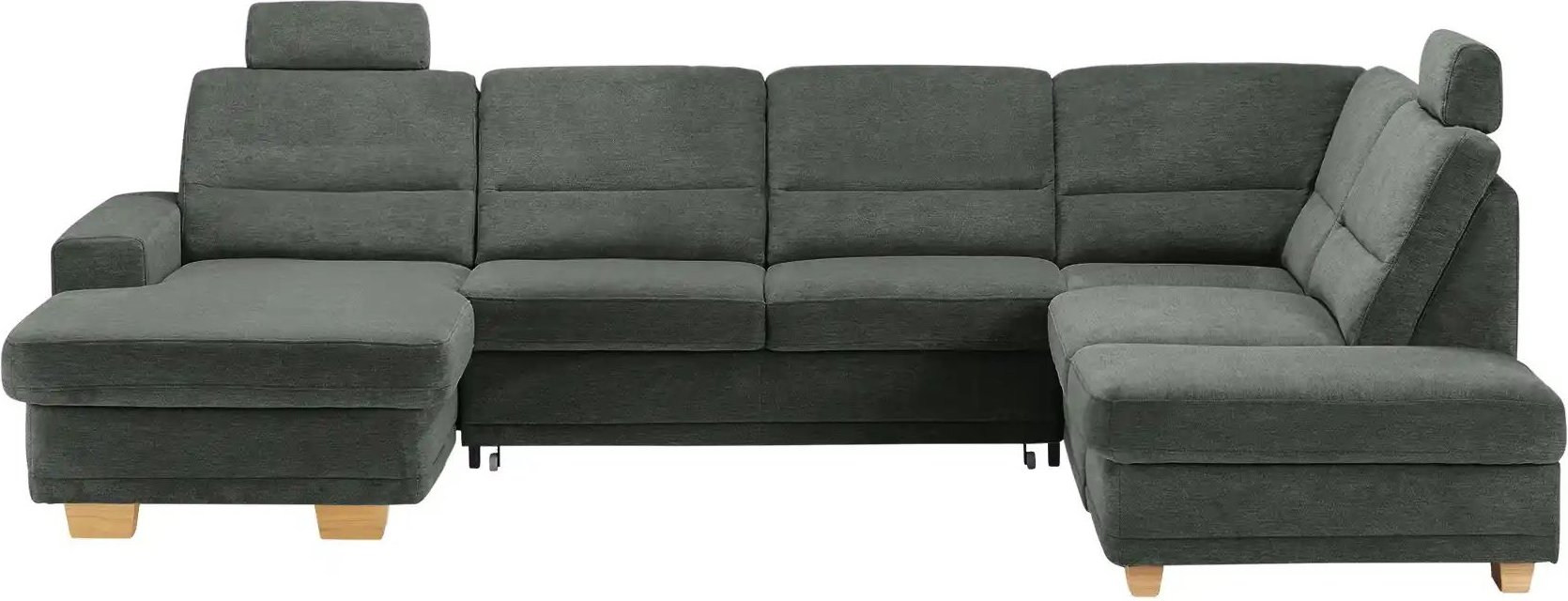 Thumbnail - meinSofa Wohnlandschaft aus Mikrofaser Marc ¦ grau ¦ Maße (cm): B: 311 H: 85 T: 234.0 Polstermöbel > Sofas > Schlafsofas...