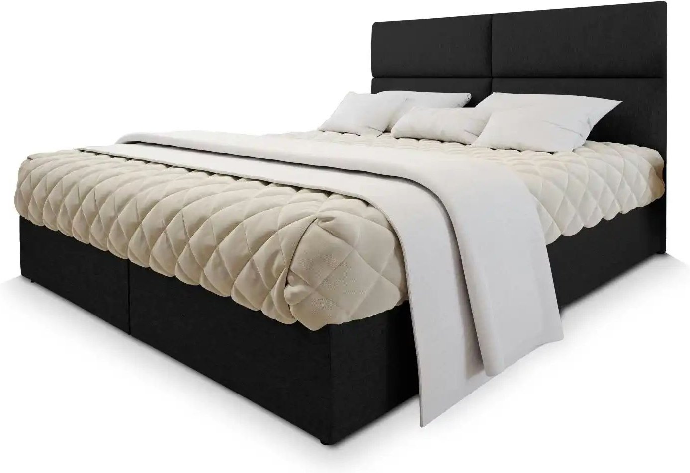 MASSENO Boxbett mit Bettkasten Lonis ¦ schwarz ¦ Maße (cm): B: 160 H: 98 Betten > Polsterbetten - Höffner