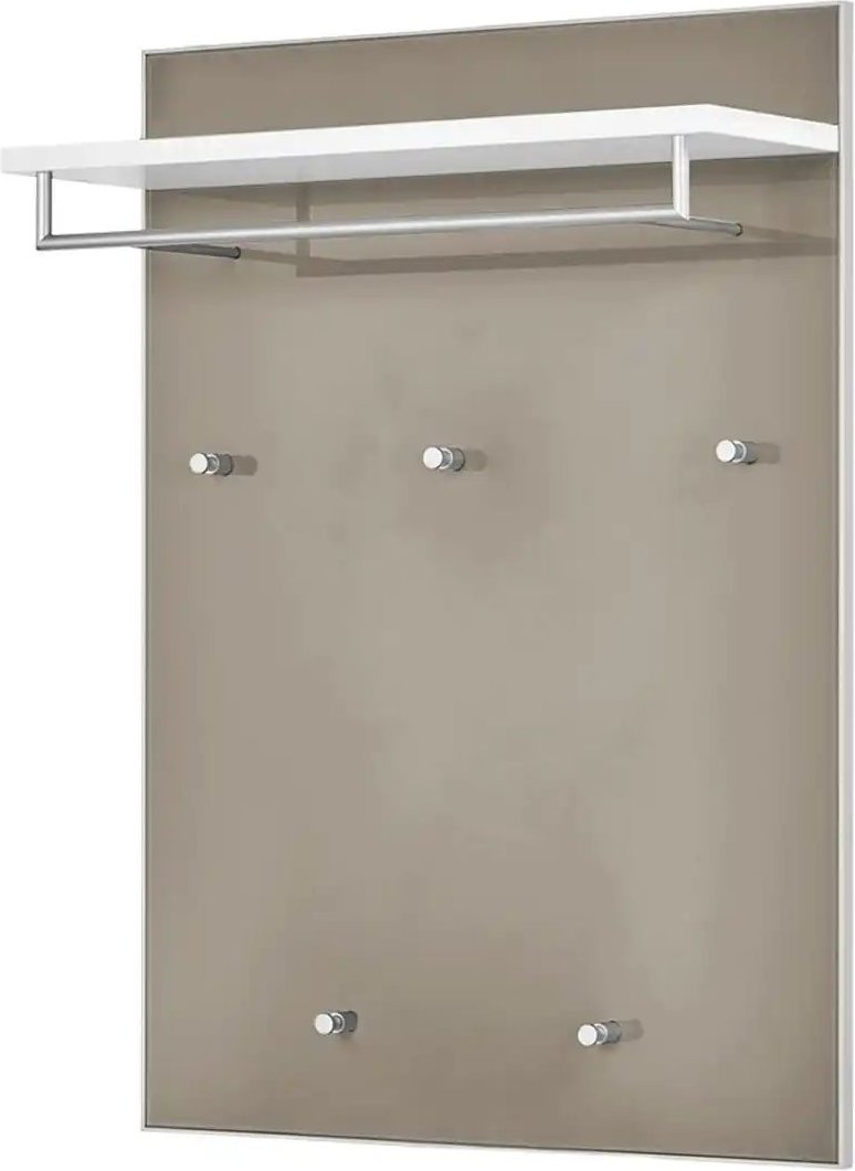 Garderobenpaneel Duna ¦ beige ¦ Glas,Holzwerkstoff ¦ Maße (cm): B: 80 H: 109 T: 27.0 Garderoben & Kleiderstangen > Wand...