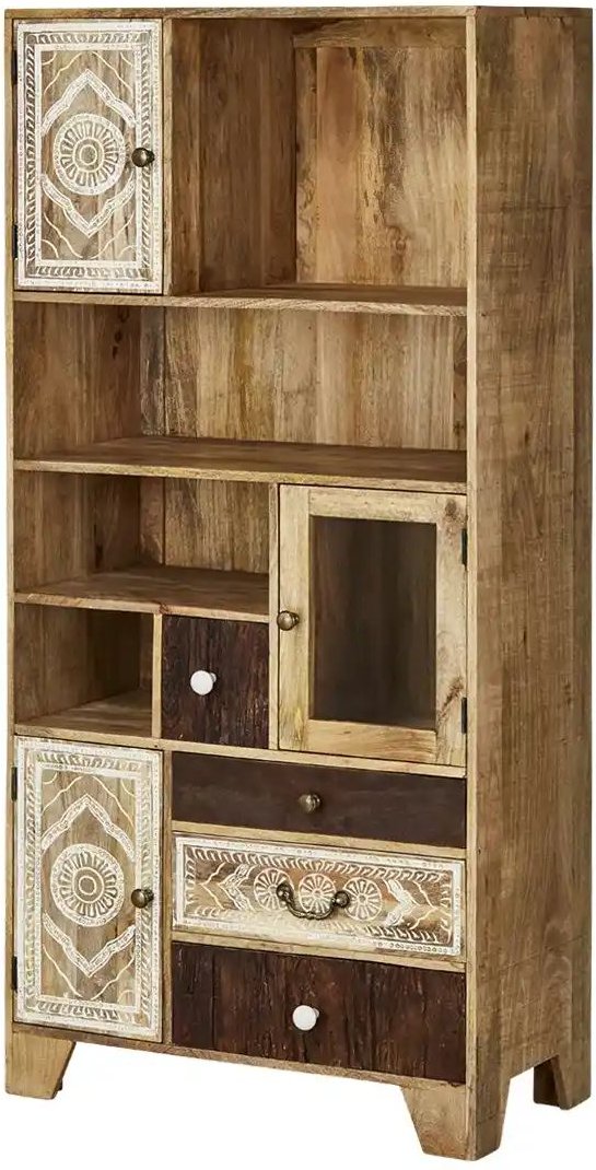 Regal Delhi ¦ holzfarben ¦ Maße (cm): B: 80 H: 170 T: 44.0 Regale > Standregale - Höffner