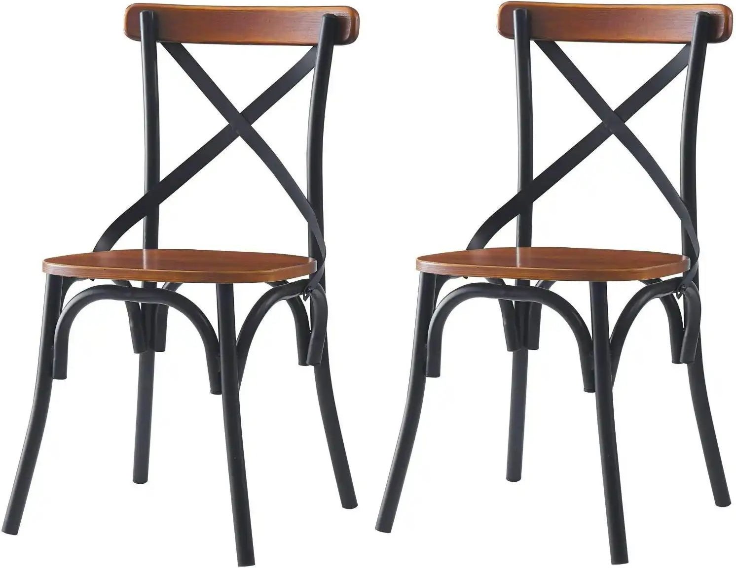 Stuhl 2er-Set Howard ¦ braun ¦ Maße (cm): B: 46 H: 86 Stühle > Holzstühle - Höffner