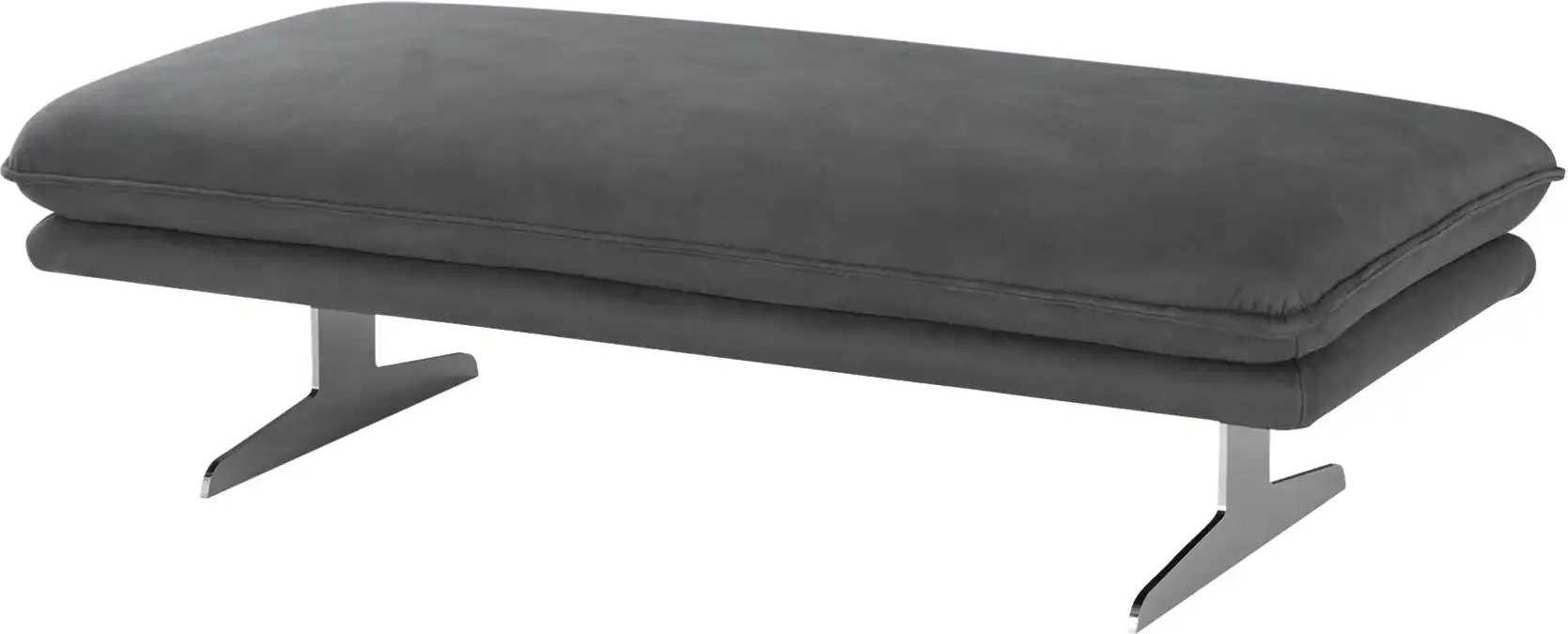 W.SCHILLIG Polsterhocker  Broadway ¦ grau ¦ Maße (cm): B: 145 H: 43 T: 71.0 Polstermöbel > Hocker - Höffner