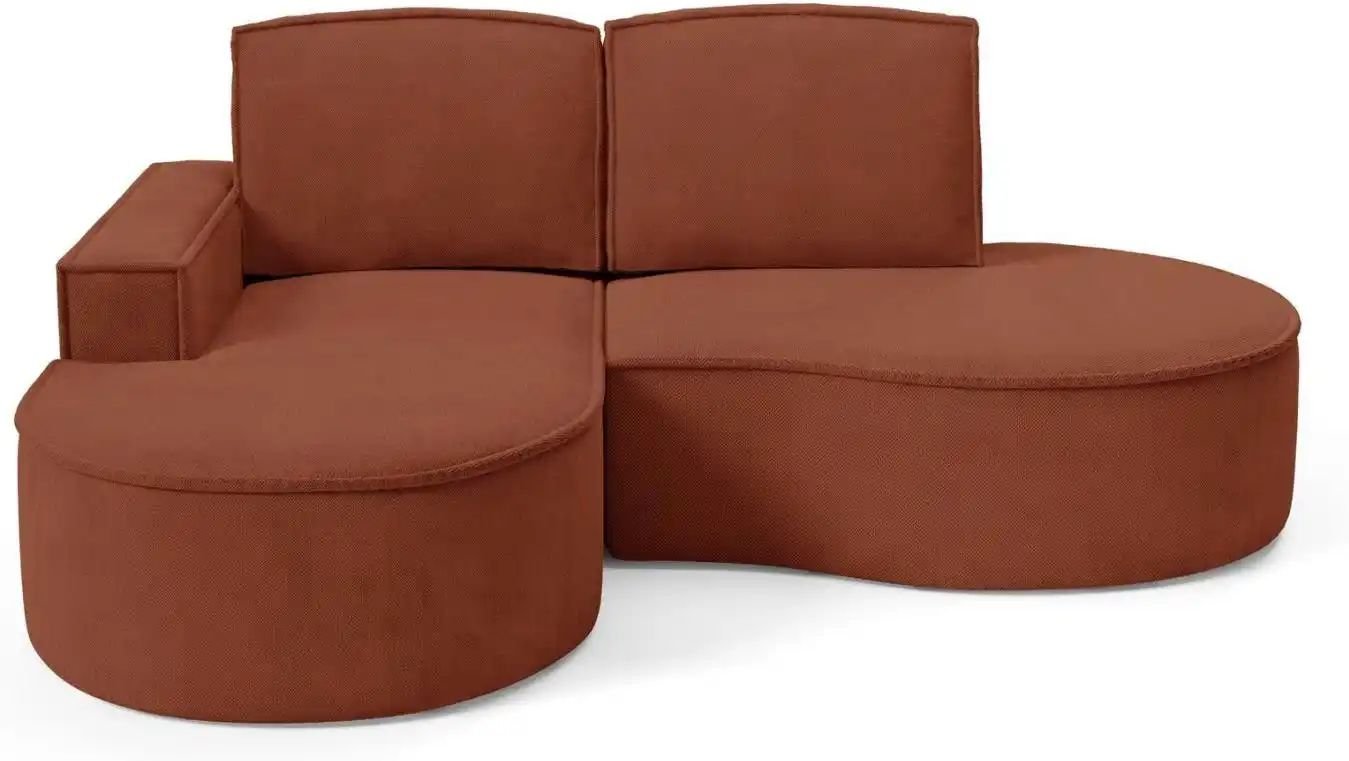 Ecksofa Flow ¦ rot ¦ Maße (cm): B: 210 H: 88 Polstermöbel > Sofas > Ecksofas - Höffner