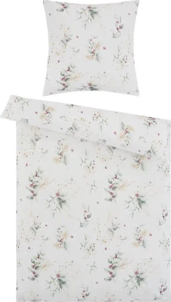 como Biber Bettwäche Evergreen ¦ grün ¦ Maße (cm): B: 135 Bettwaren > Bettwäsche > Bettwäsche Winter - Höffner