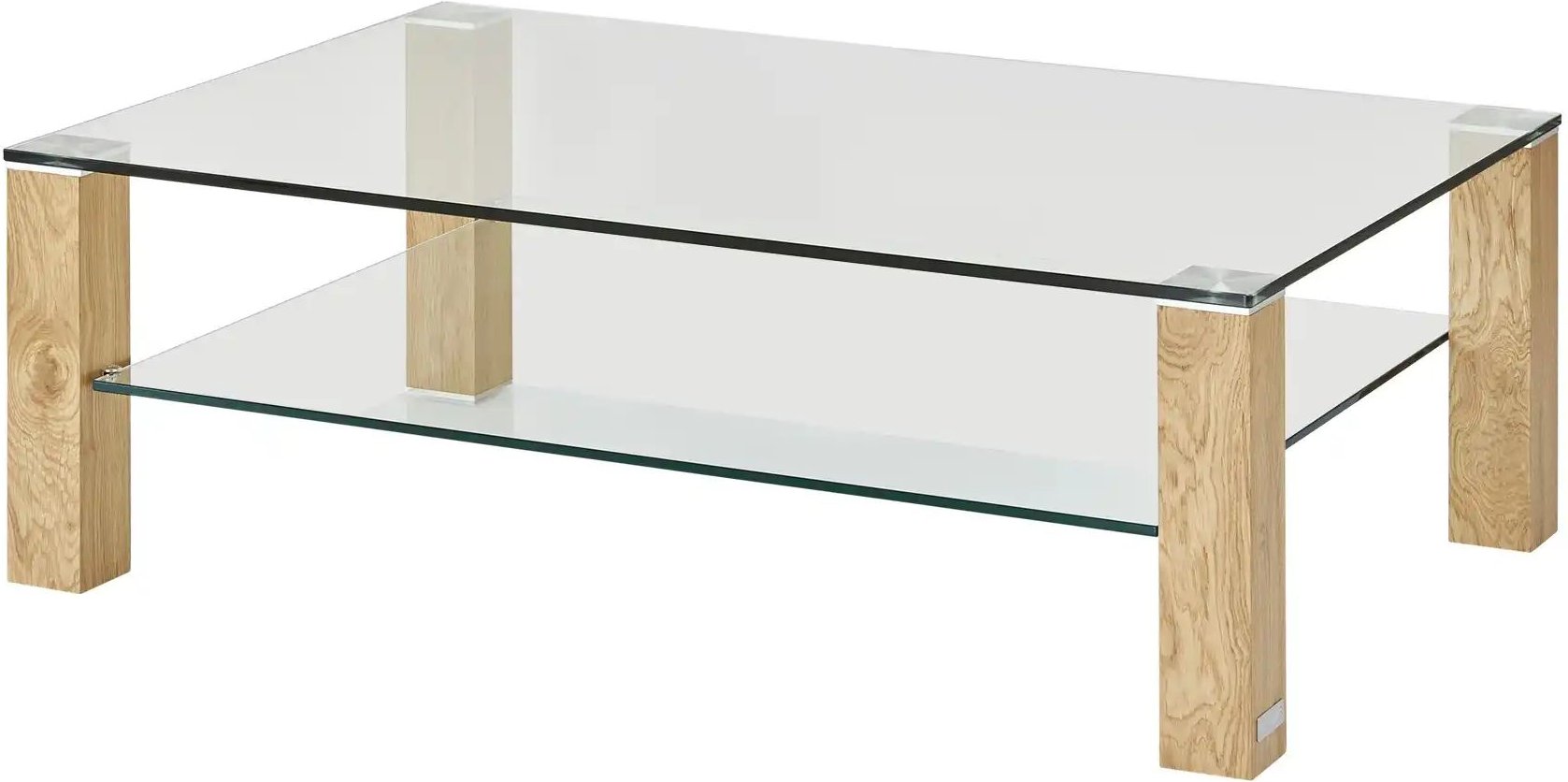 Wohnwert Couchtisch Quatro ¦ holzfarben ¦ Maße (cm): B: 80 H: 41,5 Tische > Mehr Tische > Couchtische mit Glasplatte - ...