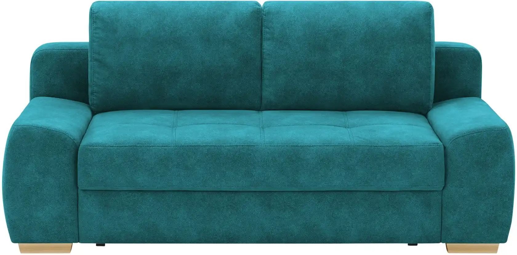 bobb Schlafsofa mit pflegeleichtem Bezugsstoff Eleny ¦ türkis/petrol ¦ Maße (cm): B: 210 H: 96 T: 108.0 Polstermöbel > S...