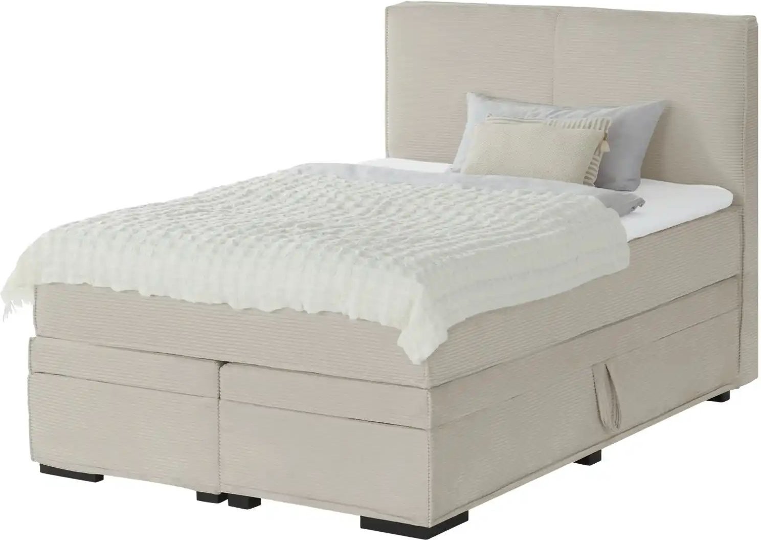 Boxi Boxspringbett mit Bettkasten Boxi Urban ¦ beige ¦ Maße (cm): B: 140 H: 125 Betten > Boxspringbetten - Höffner
