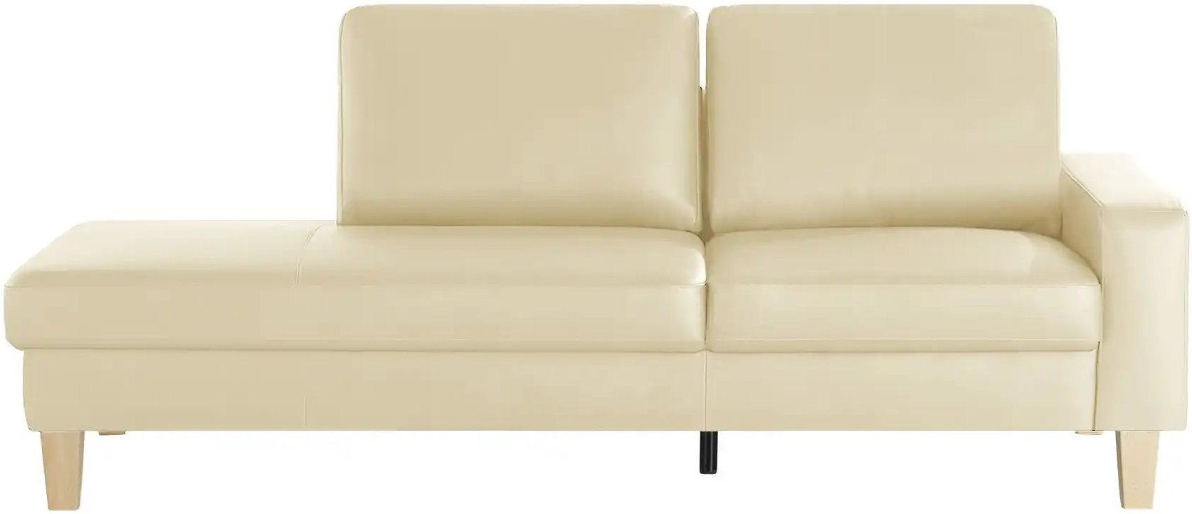 Recamiere aus Leder Bena ¦ creme ¦ Maße (cm): B: 213 H: 86 T: 97.0 Polstermöbel > Sofas > Einzelsofas - Höffner