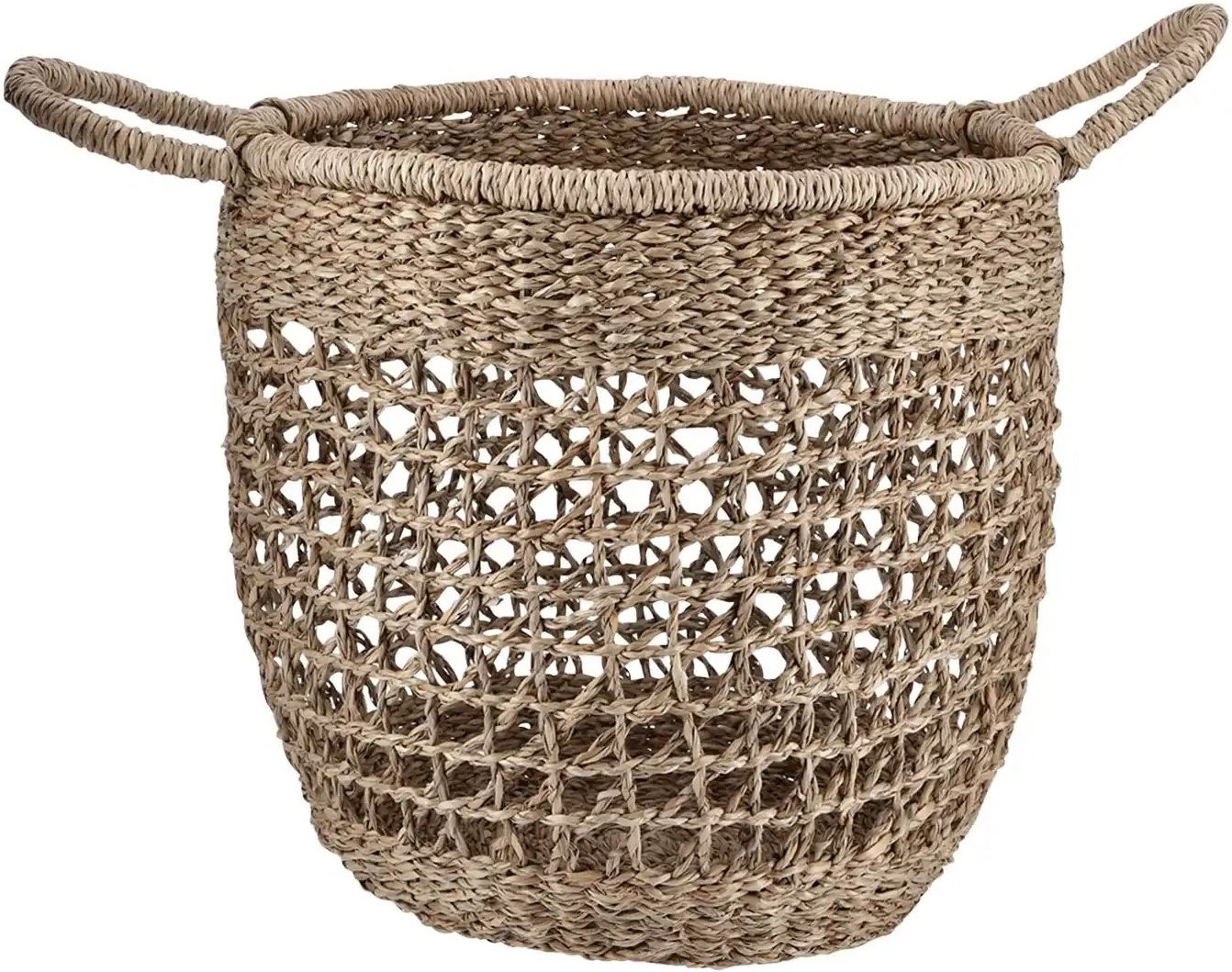 Aufbewahrungskorb ¦ braun ¦ Seegras ¦ Maße (cm): H: 37 Ø: 30 Aufbewahrung > Körbe - Höffner